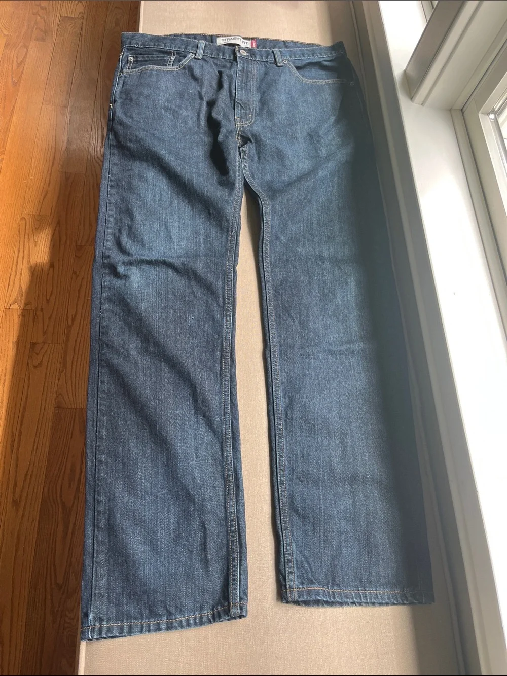 Levi’s 505 Straight Fit Men’s Dark Blue Jeans 38x34